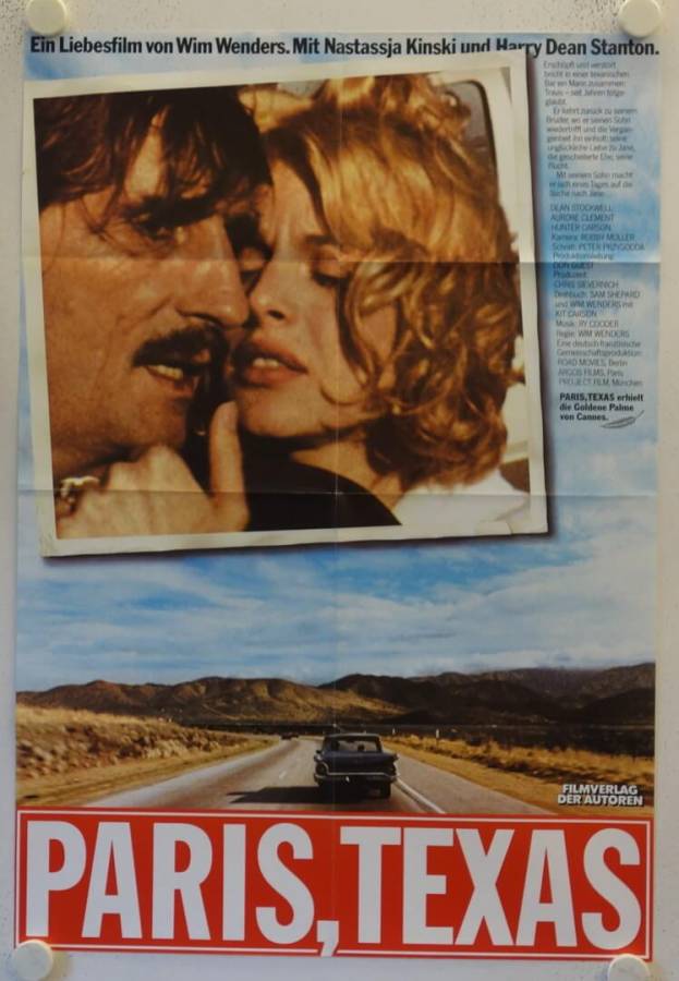 Paris, Texas originales deutsches Filmplakat